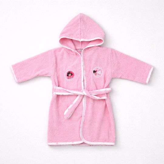 Iggy Kids Bathrobe Pink Hooded