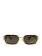Police Unisex Sunglasses with Gold Frame and Black Mirror Lens SPLU79 0300