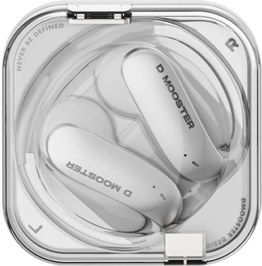 Dmooster D78 Open Ear Bluetooth Handsfree Headphones with Charging Case White