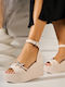 Sommer Damenplattformen Beige