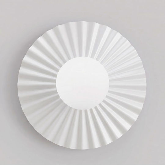 Απλίκα Τοίχου M Umbra Made In Poland Φ10 Ατσάλι&γυαλί Λευκή 1727/k1m-emibig 1727/k1m