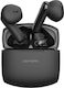 4Smarts SkyBuds Air Bluetooth Handsfree Ακουστικά με Αντοχή στον Ιδρώτα και Θήκη Φόρτισης Μαύρα