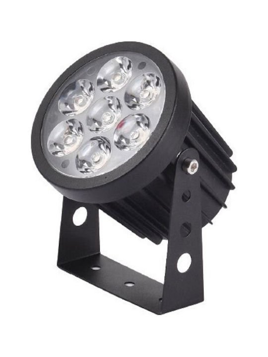 80700415 It-lighting Crest Peak Led 7w Rgb Cct Outdoor Wall Lamp Black D:8.5 X 12cm 80700415