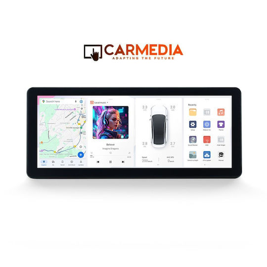 Carmedia Ηχοσύστημα Αυτοκινήτου για Opel Vivaro Renault Trafic Nissan Primastar 2004-2015 (Bluetooth/USB/WiFi/GPS/Apple-Carplay/Android-Auto) με Οθόνη Αφής 12.3"