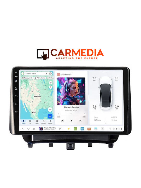 Carmedia Car Audio System for Ford Transit 2014-2020 Bluetooth USB WiFi GPS Apple CarPlay Android Auto with 9" Touch Screen