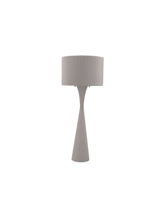 Liberta Metal Table Lamp with White Shade and Base
