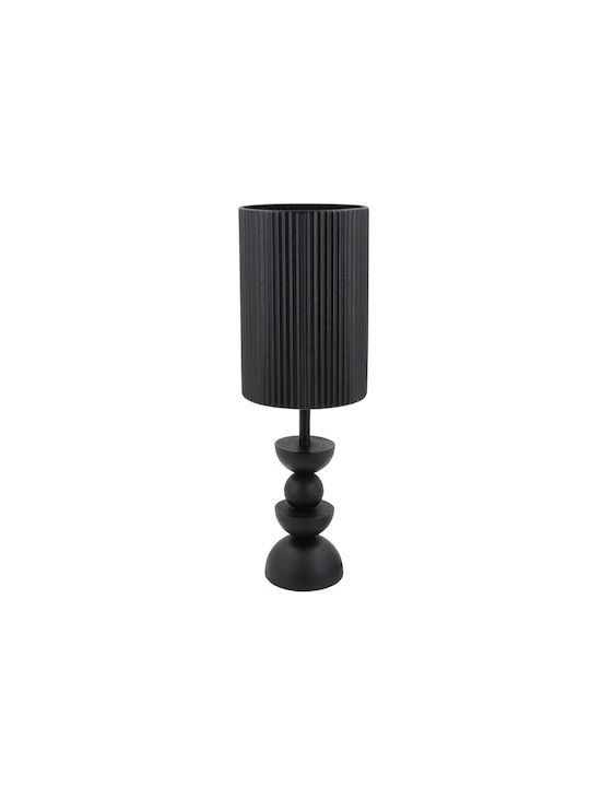 Liberta Metal Table Lamp with Black Shade and Base