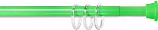 Grekon 1211 GK121GN-75 Telescopic Straight Shower Curtain Rod Aluminium Green 75cm