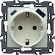 Prime Power Socket Schuko Safety Ivory 1x2P+E 1...