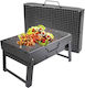 Tragbare Mini-Holzkohlegrill Koffer