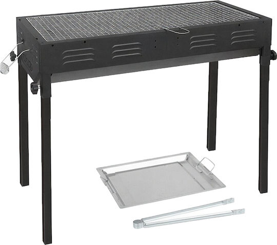 Charcoal Grill Bbq Artelibre Grillup Metal 66.5x30.5x58-70cm
