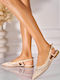 Damen Ballerinas in Beige Farbe