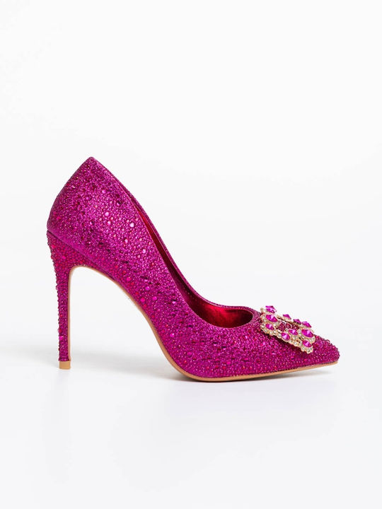 Pantofi cu Toc Ascuțiți cu Toc Înalt Fucsia