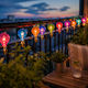 Solar Garland Led Multicolor Hot Air Balloons & Warm Lighting 3.8m