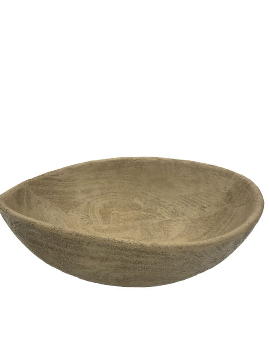 Liberta Kesu Decorative Bowl Polyresin Beige 25x19cm