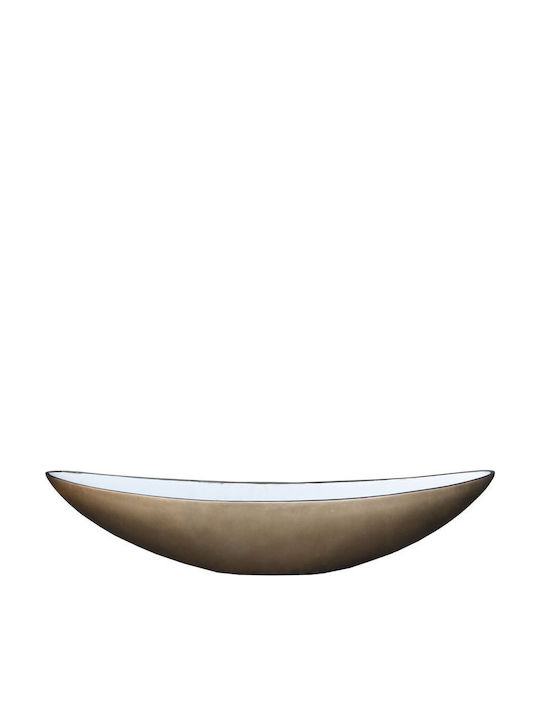 Liberta Ambrosia Decorative Bowl Stone Beige 60x14x5cm