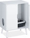Relaxdays Cat Toilet White L77 x W58 x H40cm
