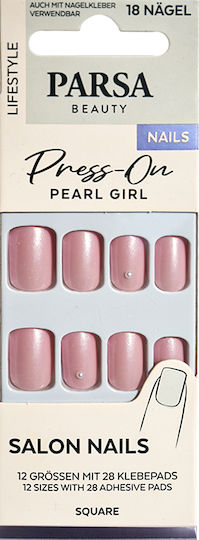 Parsa Press On Νυχια Pearl Girl Αυτοκολλητα 18τμχ