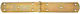 Domax French Hinge 200x33x2.5mm Gold Zinc Chest