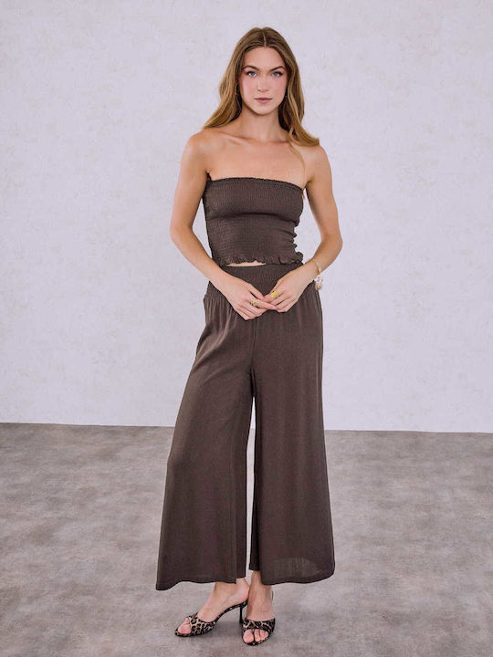 Celestino Set Strapless Top Women's Brown Palaz...