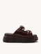 Кафяви Chunky Flatforms Декоративни Токички