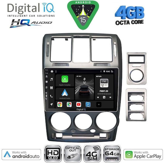 Digital IQ Car Audio System for Hyundai Getz 2002-2011 Bluetooth USB WiFi GPS Apple CarPlay Android Auto with 9" Touch Screen