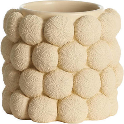 Light & Living Διακοσμητικό Βάζο Πλαστικό Sea Urchin Μπεζ Y18cm