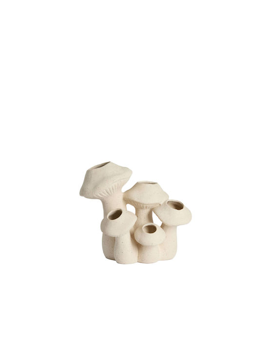 Light & Living Decorative Ceramic Mushroom Vase Brown H27.5cm