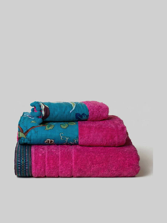 White Fabric Arlette Fuchsia Weight 600gsm