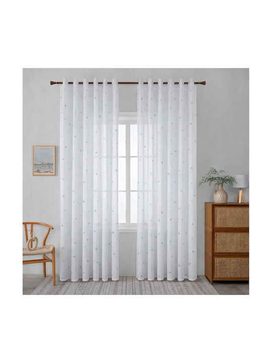 Lucktora Window Curtain With Blue Pencil Pleat 270x280cm