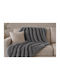 ForAll Sofa Throw 2 Seater 180x250cm Gray