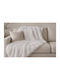 ForAll Three-Seater Sofa Throw 180x300cm White