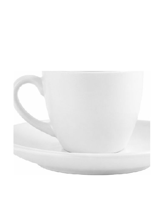 Espiel Morgan Set Coffee Cups Porcelain White 6pcs