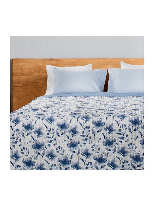 Whitegg L106 Tagesdecke Übergröße Mikrofaser Weiß 220x240cm