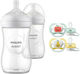 Philips Set Biberoane din Plastic Natural Anti-...