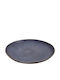 Espiel Etna Servierplatte Untiefe Keramik Grau mit Durchmesser 28cm 4 Stück