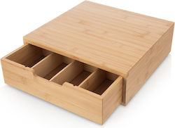 Bamboo Coffee Capsule Organizer