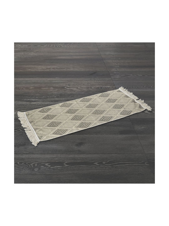 Whitegg Pat65 Χαλί Ορθογώνιο Βαμβακερό Εκρού 60x90cm