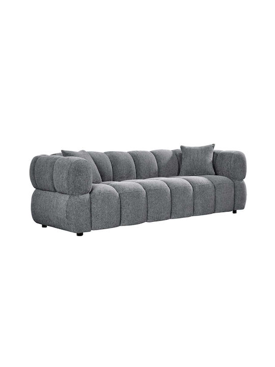 Canapea Cu Trei Locuri Gri 220x88x85 cm