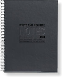 Miquelrius Ruled Notebook A4 80 Paper Sheets Black