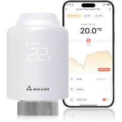 Electronic Thermostatic Radiator Valve with Wi-Fi for Radiator Body 3 Pieces