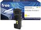 Freecolor Compatible Toner For Kyocera Laser Printer Kyocera Tk-5440k 2400 Pages Yellow With Chip