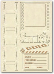 Stamperia Wooden Shape A5 14.8x21cm Cinema