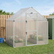vidaXL Bird Cage 181.5x110.5x173.5 cm Silver