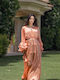 Maxi Dress for Wedding - Christening Coral