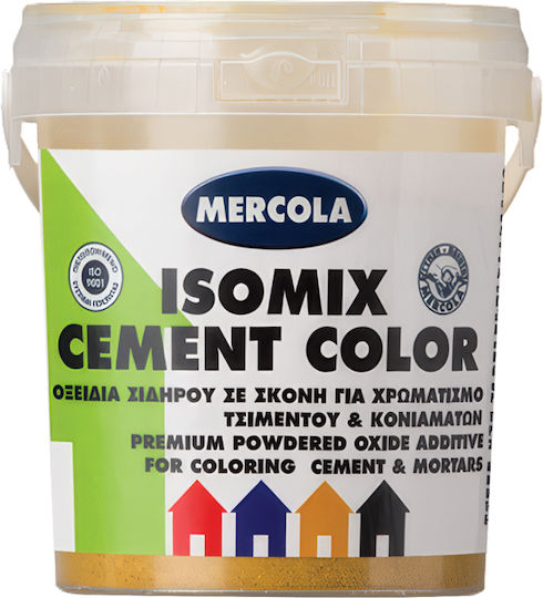 Iron Oxide Pigment Powder Form for Coloring Concrete and Mortars Ochre 400gr Mercola Isomix Cement Color 01787