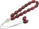 Worry Beads from Agate Length 30cm Burgundy