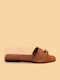 Attrattivo Damen Flache Sandalen Braun