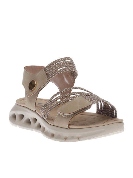 Malena Women's Flat Sandals Sporty Beige