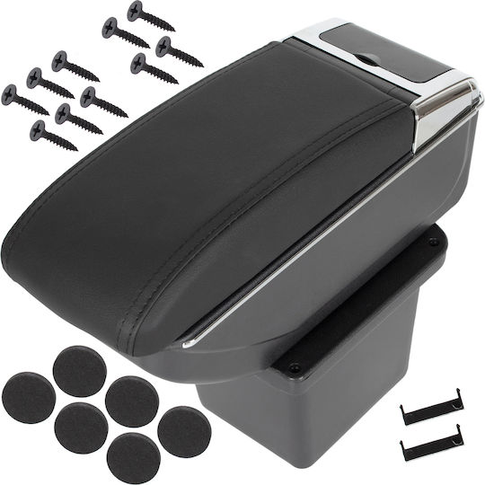 Hyundai I30 I 07-12 Armrest Storage Black Eco-leather + Installation Kit